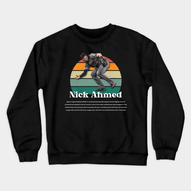 Nick Ahmed Vintage Vol 01 Crewneck Sweatshirt by Gojes Art